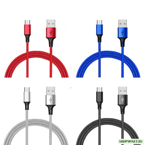 Bakeey 2.4A Nylon Плетеный Micro USB Fast Charging Sync Data Charger Cable для Samsung Xiaomi HUAWEI