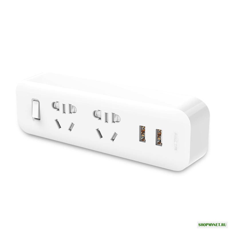Original Xiaomi Mijia Power Strip Converter Разъем Портативный адаптер для переноски с 2 портами быстрой зарядки USB