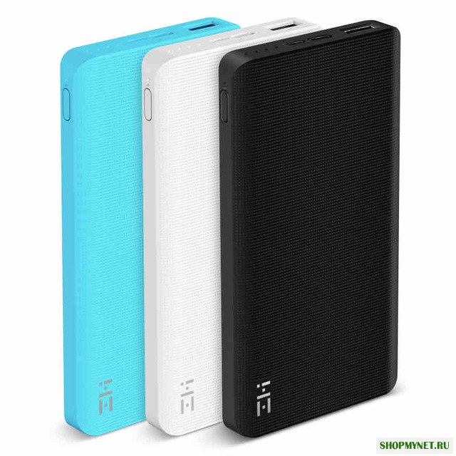 Оригинальный Xiaomi ZMI QB810 10000mAh Банк питания Зарядное устройство Двухсторонняя быстрая зарядка 2.0 с тип-с и микро входными портами